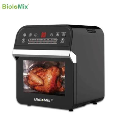 €152 with coupon for BioloMix 12L 1600W Air Fryer Oven Toaster Rotisserie and Dehydrator with LED Digital Touchscreen, 16-in-1 Countertop Oven from BANGGOOD