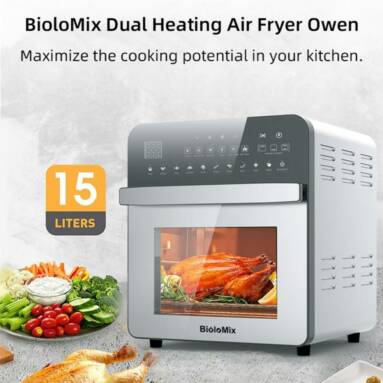 €146 with coupon for BioloMix MA528T Dual Heating Air Fryer Oven from EU warehouse GEEKBUYING