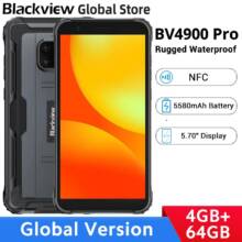 €130 with coupon for Blackview BV4900 Pro Global Version IP68&IP69k Waterproof 5.7 inch NFC Android 10 5580mAh 4GB 64GB Helio P22 Octa Core 4G Rugged Smartphone from HEKKA