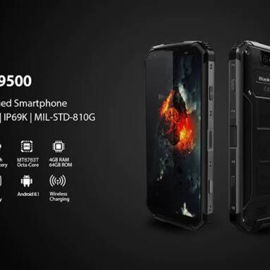 $329 with coupon for Blackview BV9500 4G Phablet – BLACK from GearBest