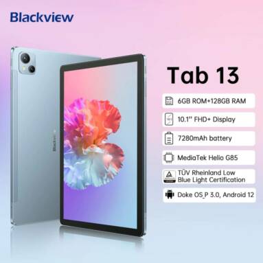 €168 with coupon for Blackview Tab 13 Tablet 6GB RAM 128GB Android 12 from EU warehouse GEEKBUYING