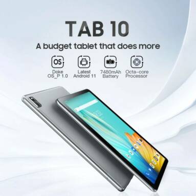 €123 with coupon for Blackview Tab10 MTK8768 Octa Core 4GB RAM 64GB ROM 4G LTE 10.1 Inch Android 11 Tablet from EU CZ warehouse BANGGOOD