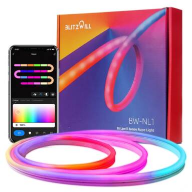 €34 with coupon for BlitzWill® BW-NL1 Neon LED Strip from EU CZ warehouse BANGGOOD