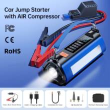 €64 with coupon for BlitzWolf Car Jump Starter with 150PSI Air Compressor with LED Light from EU warehouse BANGGOOD