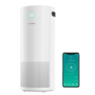 €103 with coupon for BlitzWolf® BW-AP2 360°Anion Smart Air Purifier 500m³/h CADR,H12 HEPA Filter,34db Quiet Air Cleaner,3 Mode,4 Gear Wind Speed,Timing Function with APP Control from EU CZ warehouse BANGGOOD