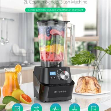 €98 with coupon for BlitzWolf® BW-CB1 Professional Countertop Blender 1500W 50/60Hz 10 Automatic Blending Models with Self-Clean Safe Sensor Technology for Kitchen from EU CZ warehouse BANGGOOD