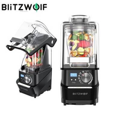 €80 with coupon for BlitzWolf® BW-CB2 Professional Vacuum Countertop Blender 1500W 50/60Hz 10 Speeds Smoothie Blender with Quiet Shield,10 Auto-Blending Models for Kitchen from EU CZ warehouse BANGGOOD