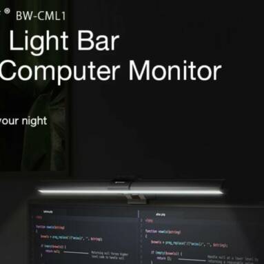 €18 with coupon for BlitzWolf® BW-CML1 LED Monitor Light Bar 500-1000 Lux Adjustable Cool/Mix/Warm Light Three Color Temperature e-Reading Hanging Led Task Lamp with Button Control USB Power Supply for Home Office PC Computer from EU CZ warehouse BANGGOOD