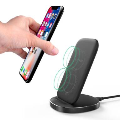 €9 with coupon for BlitzWolf® BW-FWC6 10W 7.5W 5W Dual Coils Qi Wireless Fast Charger from BANGGOOD