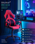 €63 with coupon for BlitzWolf® BW-GC3 Racing Style Gaming Chair PU + Mesh Material Grey Color Streamlined Design Adjustable Height Widened Seat Home Office from EU CZ warehouse BANGGOOD
