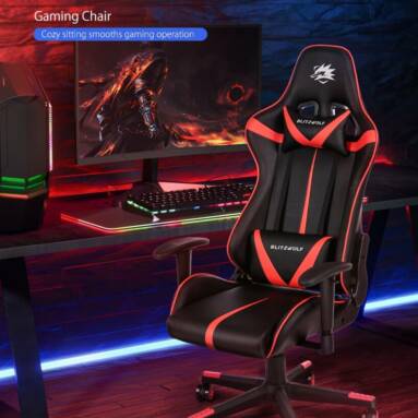€78 with coupon for BlitzWolf® BW-GC7 New Upgrade Gaming Chair Ergonomic Design 135°Max Reclining Adjustable Armrest for Home Office from EU PL warehouse BANGGOOD