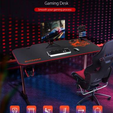 €84 with coupon for BlitzWolf® BW-GD2 Gaming Desk from EU CZ warehouse BANGGOOD