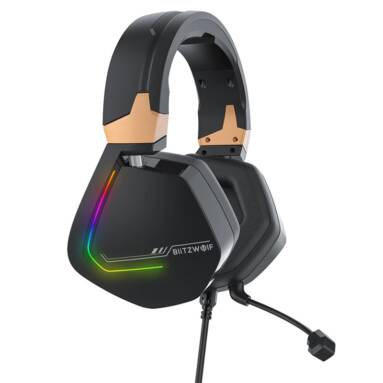 €12 with coupon for BlitzWolf® BW-GH2 Gaming Headphone 7.1 Channel 53mm Driver USB Wired RGB Gamer Headset with Mic for Computer PC PS3/4 – 3.5mm Interface from EU ES warehouse BANGGOOD