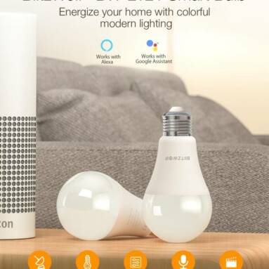 €8 with coupon for BlitzWolf® BW-LT21 RGBWW 10W E27 APP Smart LED Light Bulb Work With Amazon Alexa Google Assistant AC100-240V from EU CZ warehouse BANGGOOD