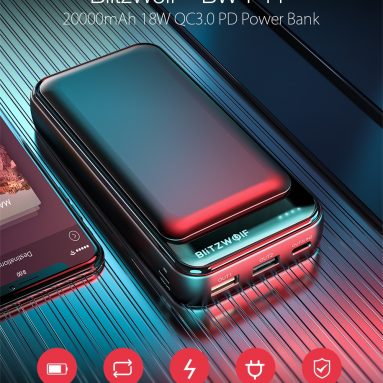 €20 with coupon for BlitzWolf® BW-P11 20000mAh 18W QC3.0 PD Power Bank from EU FR warehouse BANGGOOD