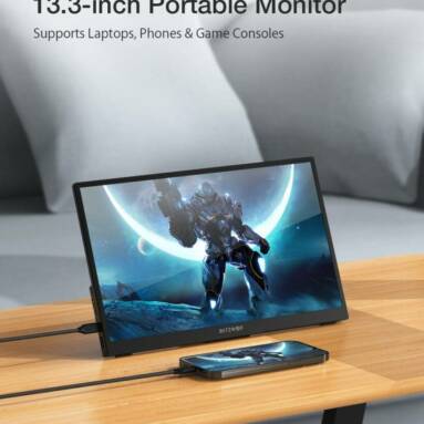 €119 with coupon for BlitzWolf® BW-PCM2L 13.3 Inch FHD 1080P Type C Portable Computer Monitor from EU PL warehouse BANGGOOD