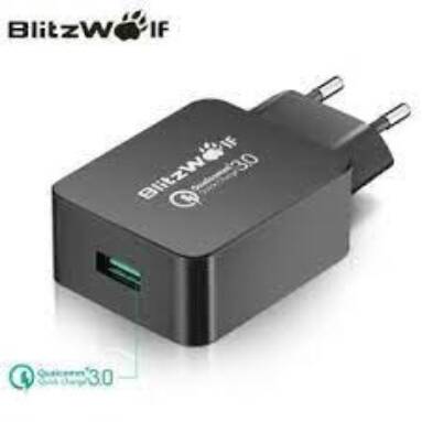 €5 with coupon for Qualcomm Certified BlitzWolf® BW-S5 QC3.0 18W USB Charger EU Adapter With Power3S Tech from BANGGOOD