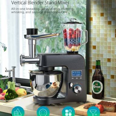 €90 with coupon for BlitzWolf® BW-VB1 Vertical Blender Stand Mixer with 1500W Pure Copper Motor, 8 Adjustable Speeds, Multifunctional Design, 5.5L Large Bowl from EU CZ warehouse BANGGOOD