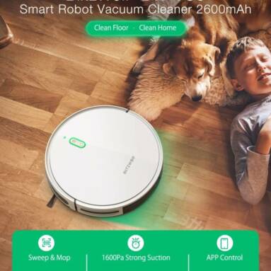 €135 with coupon for BlitzWolf® BW-VC3 2 in 1 Smart Robot Vacuum Cleaner from EU CZ warehouse BANGGOOD