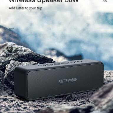 €33 with coupon for BlitzWolf® BW-WA4 30W Wireless Speaker Portable bluetooth Speaker Double Drivers Bass TWS Stereo IPX6 Waterproof TF Card AUX Outdoors Speaker from EU CZ warehouse BANGGOOD