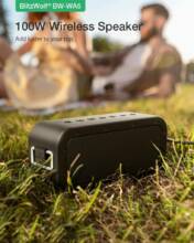 €43 with coupon for BlitzWolf® BW-WA5 100W Wieless Speaker bluetooth Speaker Triple Drivers Deep Bass TWS Stereo 3EQ Mode IPX6 Waterproof Portable Outdoor Speaker from EU ES CZ warehouse BANGGOOD
