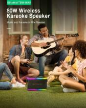 €64 with coupon for BlitzWolf® BW-WA6 80W bluetooth Speaker Karaoke Speaker from BANGGOOD