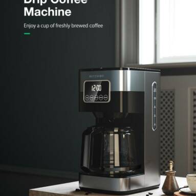 €24 with coupon for BlitzWolf®BW-CMM1 Drip Coffee Machine with 12-Cup Carafe, Delay Brew Timer, Strength Control, 30s Anti-drip, Clear Water Window and Auto Shut-off from EU PL warehouse BANGGOOD