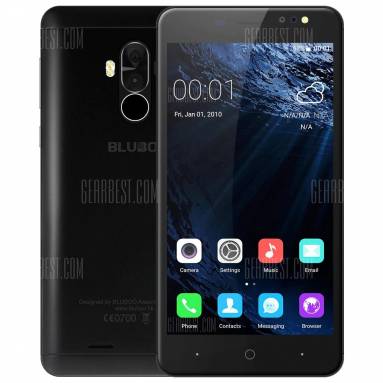 $64 flash sale for Bluboo D1 3G Smartphone  –  BLACK from GearBest
