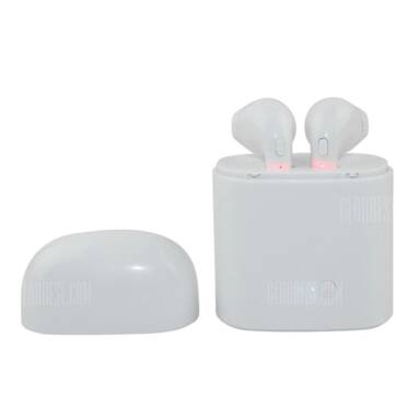 $9 with coupon for Bluetooth Earbuds by Wireless Headset Earphone Earpiece for iPhone 6 / 6s / 6s Plus / 7 / 7 Plus / X Android Samsung  –  WHITE from GearBest