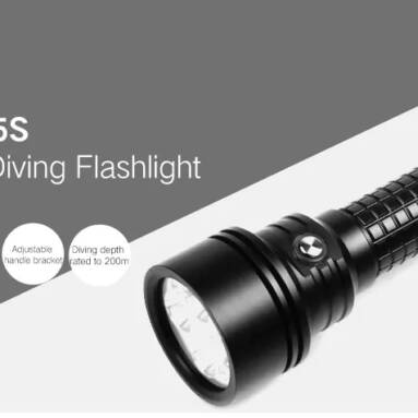 $119 with coupon for Brinyte DIV15S Portable 4-LED Diving Flashlight from GearBest