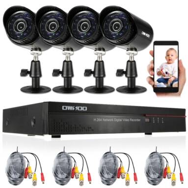 50% OFF OWSOO 4CH Channel Full 960H/D1 800TVL CCTV Security System,limited offer $72.99 from TOMTOP Technology Co., Ltd