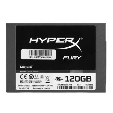 $11 OFF Kingston HyperX FURY 120GB Solid State Drive,free shipping $55.99(Code:KSHX120) from TOMTOP Technology Co., Ltd