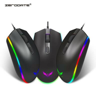 39% OFF ZERODATE S900 Computer Mouse 1600DPI RGB LED Backlight,limited offer $5.99 from TOMTOP Technology Co., Ltd