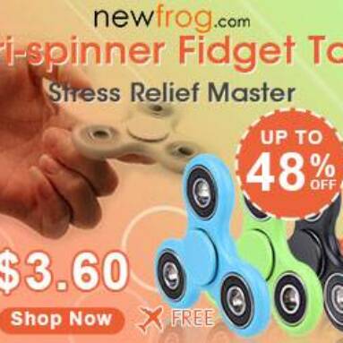 Tri-spinner Fidget Toy, Stress Relief Master from Newfrog.com
