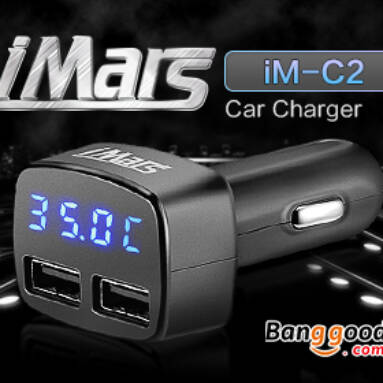 iMars™ iM-C2 4 in 1 Dual USB Car Charger from BANGGOOD TECHNOLOGY CO., LIMITED