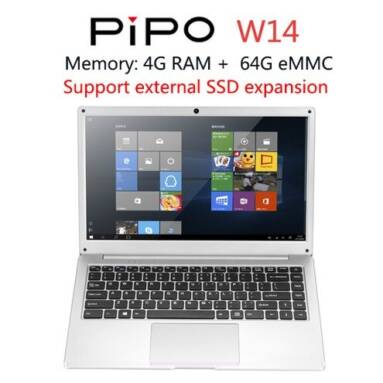 €170 with coupon for CENAVA Pipo W14 Laptop 14.1 inch Intel Celeron N3450 4GB DDR3 64GB SSD with 200 Pixel Camera 1.10GHz to 2.2GHz Intel GMA HD Dual WiFi TF Card Port Win10 from BANGGOOD