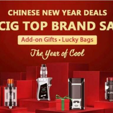 CHINESE NEW YEAR PROMO – E-CIG TOP BRAND SALE from GearBest