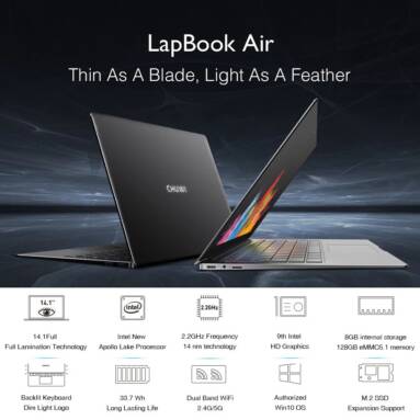 $376 with coupon for CHUWI LapBook Air Notebook PC 8GB +128GB from TOMTOP