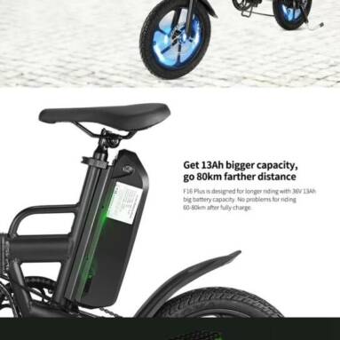 €536 with coupon for CMSBIKE F16-PLUS 13Ah 250W Black 16 Inches Folding Electric Bicycle from EU ZA warehouse BANGGOOD