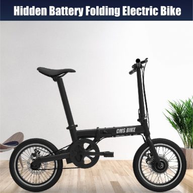 € 492 з купоном на безщітковий двигун CMSBIKE XIAOKE 36V 250W, 158.4WH, 16-дюймовий чорний складаний електричний велосипед, 50 км, пробіг, автоматичний круїз, зі складу EU CZ BANGGOOD