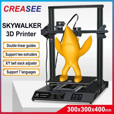 €367 with coupon for CREASEE SKYWALKER 3D Printer, 3.5inch Touch Screen, TMC2208 Driver, Filament Sensor, 300*300*400mm from EU warehouse GEEKBUYING