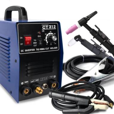 €181 with coupon for CT312 3 in 1 TIG MMA CUT Welders Inverter Welding Machine 120A TIG/ MMA 30A Plasma Cutter Portable Multifunction Welding Equipment 220V from EU CZ warehouse BANGGOOD