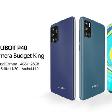 $129 with coupon for CUBOT P40 4G Smartphone MT6761D Quad Core 1.8GHZ 6.2 inch Rear Camera 12MP PDAF + 5MP + 0.3MP Battery Capacity 4200mAh Global Version from EU PL warehouse GEARBEST