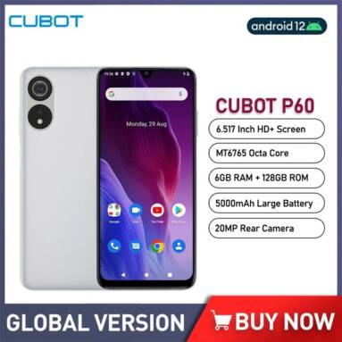 €91 with coupon for CUBOT P60 Smartphone 128/256Gb from GSHOPPER