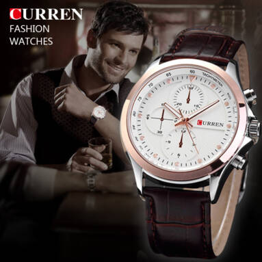 Low to $9.09 Curren Fashion Unisex Watches from Focalprice
