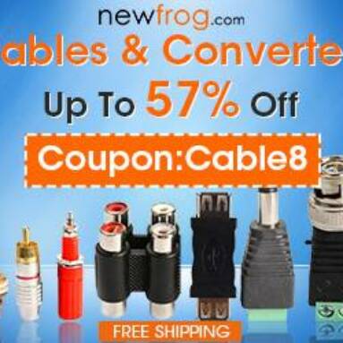 Cables & Converters-Up To 57% Off from Newfrog.com