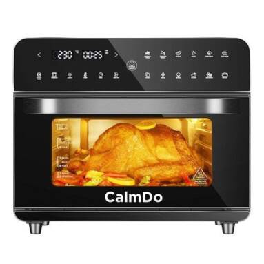 €109 with coupon for Calmdo CD-AF25EU 12 in 1 Smart Air Fryer Toaster Oven 25L Extra-Large 1800W 12 Preset Functions with 4-layer Grill LED Digital Touch Screen from EU warehouse GEEKBUYING