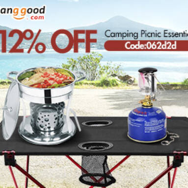 12% OFF for Camping Picnic Essentials from BANGGOOD TECHNOLOGY CO., LIMITED