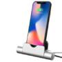 Charger Holder Stand for iPhone - SILVER 