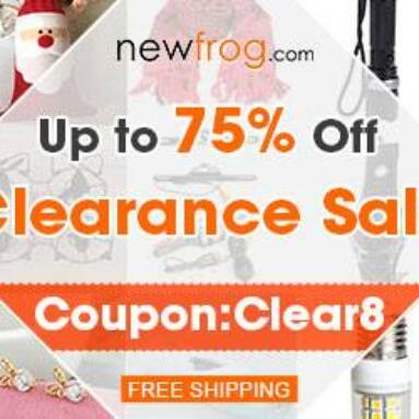 Clearance Sale-Up to 75% Off and Coupon from Newfrog.com